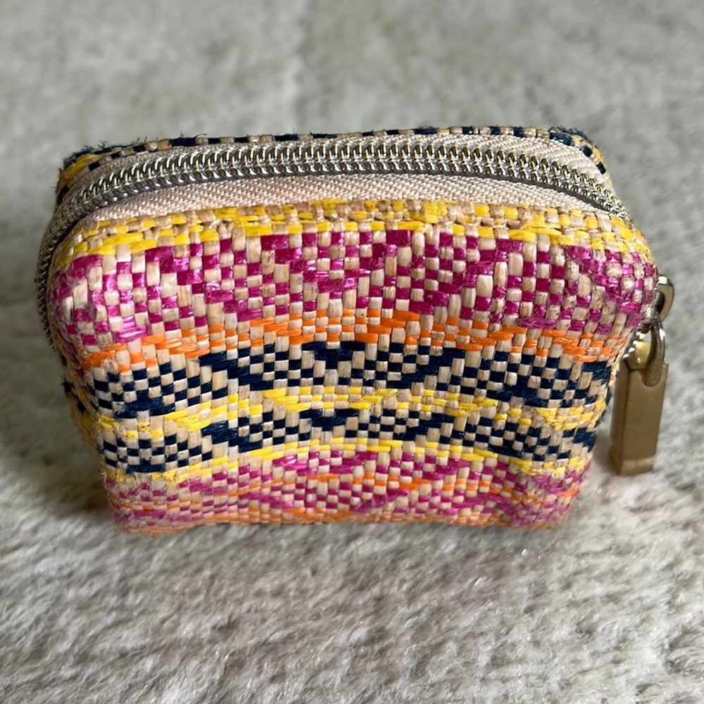 Kestrel Small Straw Zippered Pouch